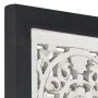 Handgeschnitztes MDF-Wandpaneel schwarz und weiß 60x60x1,5 cm von vidaXL, Wandverkleidung - Ref: Foro24-321657, Preis: 37,33 ...
