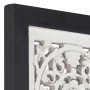 Handgeschnitztes MDF-Wandpaneel schwarz und weiß 60x60x1,5 cm von vidaXL, Wandverkleidung - Ref: Foro24-321657, Preis: 33,20 ...