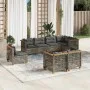 Set of garden sofas and cushions 8 pieces synthetic rattan gray by , Garden sets - Ref: Foro24-3261903, Price: 705,83 €, Disc...