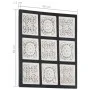 Handgeschnitztes MDF-Wandpaneel schwarz und weiß 60x60x1,5 cm von vidaXL, Wandverkleidung - Ref: Foro24-321657, Preis: 37,33 ...