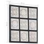 Handgeschnitztes MDF-Wandpaneel schwarz und weiß 60x60x1,5 cm von vidaXL, Wandverkleidung - Ref: Foro24-321657, Preis: 33,20 ...