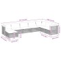 Gartensofa-Set und Kissen, 8-teilig, aus grauem Kunst-Rattan. von , Gartensets - Ref: Foro24-3261957, Preis: 669,02 €, Rabatt: %