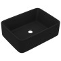 Lavabo de lujo de cerámica negro mate 41x30x12 cm de vidaXL, Lavabos - Ref: Foro24-147052, Precio: 77,72 €, Descuento: %
