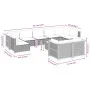 Garden sofa set 10 pieces with black synthetic rattan cushions by , Garden sets - Ref: Foro24-3261995, Price: 776,49 €, Disco...