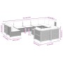Set de sofás de jardín 10 pzas cojines ratán sintético negro de , Conjuntos de jardín - Ref: Foro24-3261995, Precio: 652,08 €...