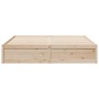 Estructura de cama madera maciza de pino 180x200 cm de , Camas y somieres - Ref: Foro24-3282366, Precio: 208,06 €, Descuento: %