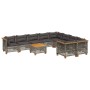 Garden sofa set 10 pieces with gray synthetic rattan cushions by , Garden sets - Ref: Foro24-3262011, Price: 815,37 €, Discou...