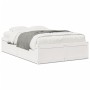 Estructura de cama madera maciza de pino blanco 120x200 cm de , Camas y somieres - Ref: Foro24-3282379, Precio: 215,27 €, Des...