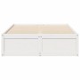 Estructura de cama madera maciza de pino blanco 120x200 cm de , Camas y somieres - Ref: Foro24-3282379, Precio: 215,27 €, Des...