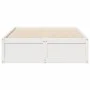 Estructura de cama madera maciza de pino blanco 120x200 cm de , Camas y somieres - Ref: Foro24-3282379, Precio: 212,49 €, Des...