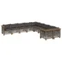 Garden sofa set 10 pieces with gray synthetic rattan cushions by , Garden sets - Ref: Foro24-3262047, Price: 875,36 €, Discou...