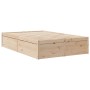 Solid pine wood bed frame 120x190 cm by , Beds and slatted bases - Ref: Foro24-3282387, Price: 167,04 €, Discount: %