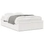 Solid white pine wood bed frame 135x190 cm by , Beds and slatted bases - Ref: Foro24-3282385, Price: 203,67 €, Discount: %