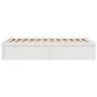 Estructura de cama madera maciza de pino blanco 135x190 cm de , Camas y somieres - Ref: Foro24-3282385, Precio: 203,66 €, Des...