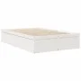 Estructura de cama madera maciza de pino blanco 135x190 cm de , Camas y somieres - Ref: Foro24-3282385, Precio: 203,66 €, Des...