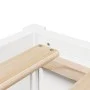 Solid white pine wood bed frame 135x190 cm by , Beds and slatted bases - Ref: Foro24-3282385, Price: 203,67 €, Discount: %