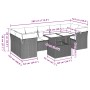 Gartensofa-Set und Kissen, 8-teilig, aus grauem Kunst-Rattan. von , Gartensets - Ref: Foro24-3266400, Preis: 523,37 €, Rabatt: %