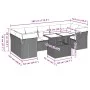 Set of garden sofas and cushions 8 pieces synthetic rattan gray by , Garden sets - Ref: Foro24-3266400, Price: 522,83 €, Disc...