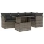 6-piece garden furniture set with gray synthetic rattan cushions by , Garden sets - Ref: Foro24-3266570, Price: 396,37 €, Dis...