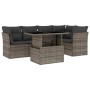 Gartenmöbel-Set 6-teilig mit grauen Polstern aus synthetischem Rattan von , Gartensets - Ref: Foro24-3266570, Preis: 397,36 €...