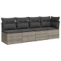 7-piece garden sofa set with gray synthetic rattan cushions by , Garden sets - Ref: Foro24-3266620, Price: 452,69 €, Discount: %