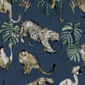 Null exotische Tiere Tapete blau von Noordwand, Bemaltes Papier - Ref: Foro24-431339, Preis: 36,25 €, Rabatt: %