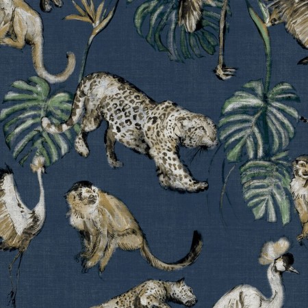 Zero Papel pintado Exotic Animals azul de Noordwand, Papel pintado - Ref: Foro24-431339, Precio: 34,39 €, Descuento: %