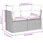 Set of garden sofas and cushions 8 pieces synthetic rattan gray by , Garden sets - Ref: Foro24-3266750, Price: 492,60 €, Disc...