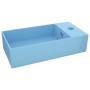 Lavabo con rebosadero cerámica azul claro de vidaXL, Lavabos - Ref: Foro24-146989, Precio: 75,72 €, Descuento: %