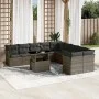 Gartensofa-Set, 11-teilig, mit grauen Kissen aus synthetischem Rattan. von , Gartensets - Ref: Foro24-3266880, Preis: 677,31 ...