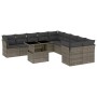 Garden sofa set 11 pieces and gray synthetic rattan cushions by , Garden sets - Ref: Foro24-3266880, Price: 677,16 €, Discoun...