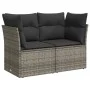 Gartensofa-Set, 11-teilig, mit grauen Kissen aus synthetischem Rattan. von , Gartensets - Ref: Foro24-3266880, Preis: 677,31 ...