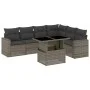 7-piece garden sofa set with gray synthetic rattan cushions by , Garden sets - Ref: Foro24-3267300, Price: 458,01 €, Discount: %