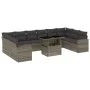 Garden sofa set 11 pieces and gray synthetic rattan cushions by , Garden sets - Ref: Foro24-3267520, Price: 686,98 €, Discoun...