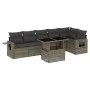 Gartensofa-Set, 7-teilig, mit grauen Polstern aus synthetischem Rattan von , Gartensets - Ref: Foro24-3267920, Preis: 462,47 ...