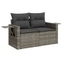 Garden furniture set 9 pieces and gray synthetic rattan cushions by , Garden sets - Ref: Foro24-3268100, Price: 559,94 €, Dis...