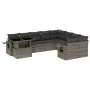 Gartensofa-Set, 10-teilig, mit grauen Polstern aus synthetischem Rattan von , Gartensets - Ref: Foro24-3268140, Preis: 632,68...