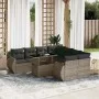 Gartenmöbel-Set 9-teilig mit grauen Polstern aus synthetischem Rattan von , Gartensets - Ref: Foro24-3268430, Preis: 608,00 €...