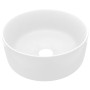 Mattweißes rundes Luxuswaschbecken aus Keramik 40x15 cm von vidaXL, Sinkt - Ref: Foro24-147009, Preis: 86,03 €, Rabatt: %