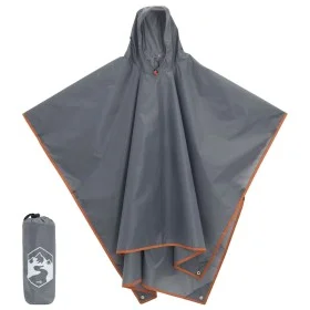 2-in-1 gray and orange hooded rain poncho 223x145 cm by , Camping and hiking - Ref: Foro24-4004199, Price: 22,76 €, Discount: %