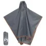 Regenponcho mit Kapuze 2-in-1 in Grau und Orange 223x145 cm von , Camping und Wandern - Ref: Foro24-4004199, Preis: 21,79 €, ...