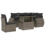 Set de muebles de jardín 6 pzas y cojines ratán sintético gris de , Conjuntos de jardín - Ref: Foro24-3268540, Precio: 431,10 €