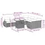 Garden sofa set 10 pieces with gray synthetic rattan cushions by , Garden sets - Ref: Foro24-3268760, Price: 707,12 €, Discou...