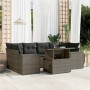 Set de sofás de jardín 7 pzas con cojines ratán sintético gris de , Conjuntos de jardín - Ref: Foro24-3269020, Precio: 488,89...