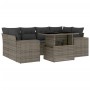 Set de sofás de jardín 7 pzas con cojines ratán sintético gris de , Conjuntos de jardín - Ref: Foro24-3269020, Precio: 488,89...
