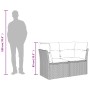 Gartenmöbel-Set 9-teilig mit grauen Polstern aus synthetischem Rattan von , Gartensets - Ref: Foro24-3269060, Preis: 597,28 €...