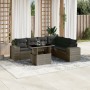 Gartensofa-Set, 7-teilig, mit grauen Polstern aus synthetischem Rattan von , Gartensets - Ref: Foro24-3269190, Preis: 486,15 ...