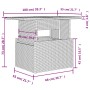 7-piece garden sofa set with gray synthetic rattan cushions by , Garden sets - Ref: Foro24-3269190, Price: 486,15 €, Discount: %