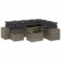 Set of garden sofas and cushions 8 pieces synthetic rattan gray by , Garden sets - Ref: Foro24-3269330, Price: 528,38 €, Disc...