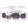 Set of garden sofas and cushions 8 pieces synthetic rattan gray by , Garden sets - Ref: Foro24-3269330, Price: 529,07 €, Disc...